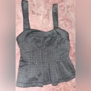 Pleated corset top